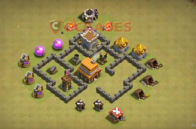 Clash-of-clans-town-hall-4-war-base-link
