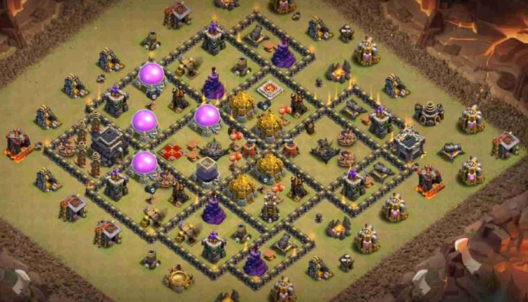 TH9 CWL War Base