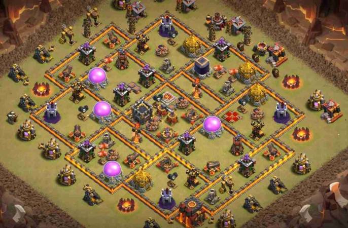 3 Star TH10 War Base Link