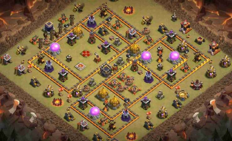 3 Star TH10 War Base Link