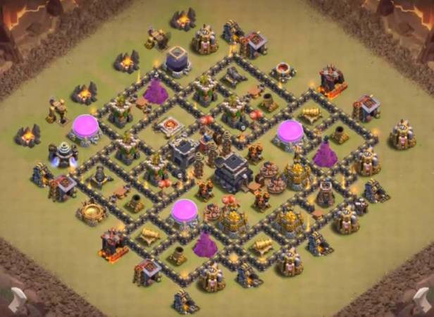 Anti 3 Star Dragon Layout Level 8