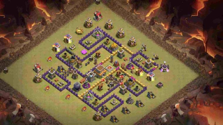 Anti 3 Star Layout Level 8