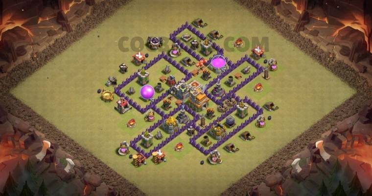 Anti 3 Stars Layout Level Seven Hybrid Design