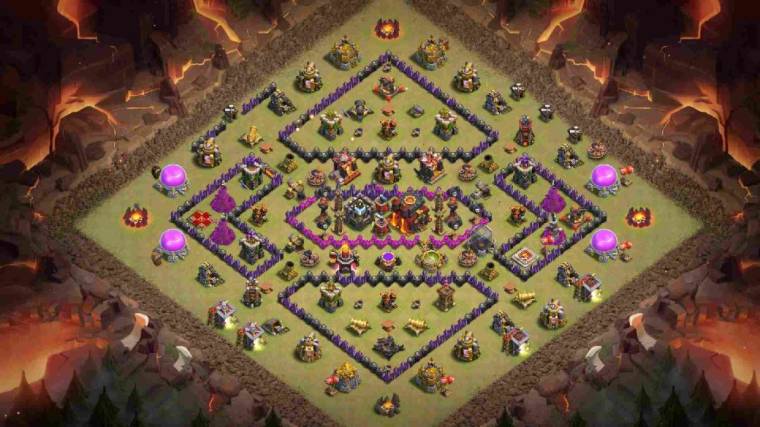Anti 3 Stars Level 10 War Base Design Link