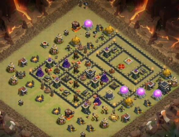 Anti 3 Stars Level 9 War Base With Link