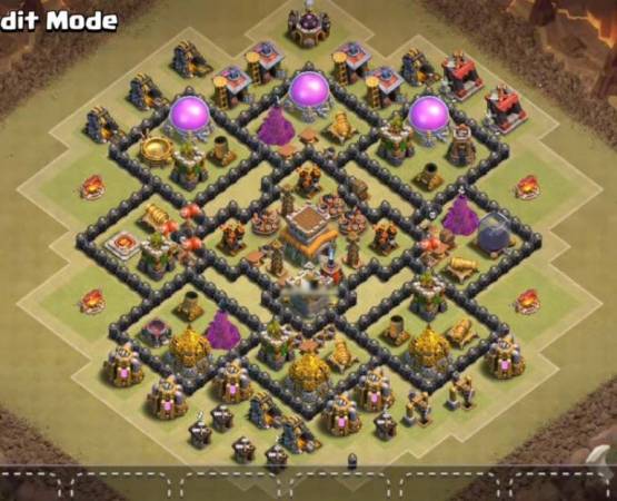 Anti Dragon Town Hall 8 War Base