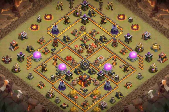 Anti Everything COC TH10 War Base Link