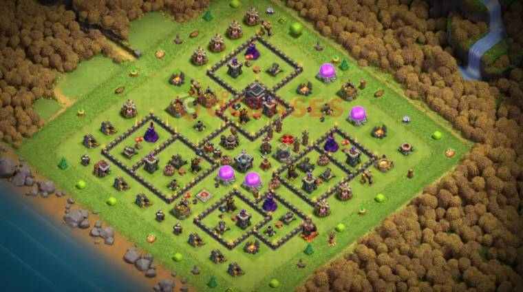Best COC TH9 War Base