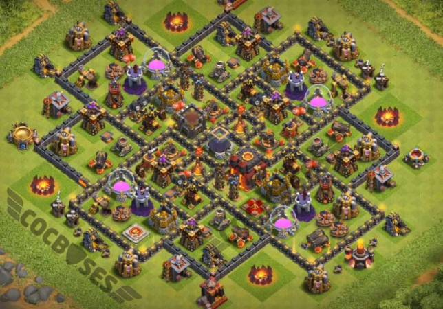 Best TH10 Farming Base Anti Everything 2023 And Dark Elixir Protection Base
