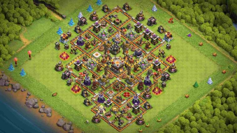 Best TH11 Dark Elixir Farming Layout Design
