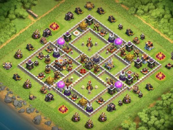 Best TH11 War Base Anti Electro Dragon Link