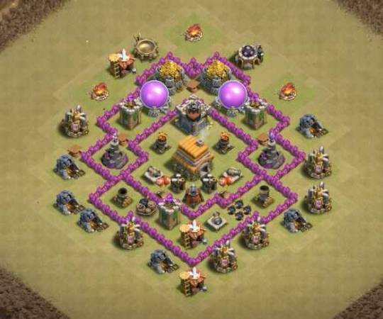 Best TH6 War Base Copy Link