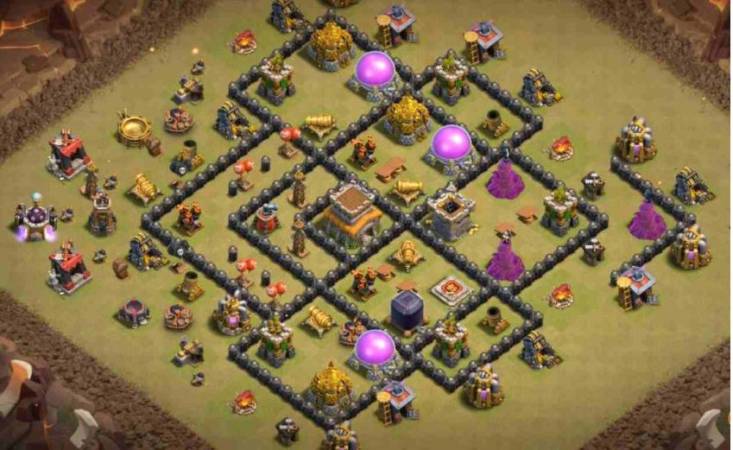 Best TH8 War Base Copy Link