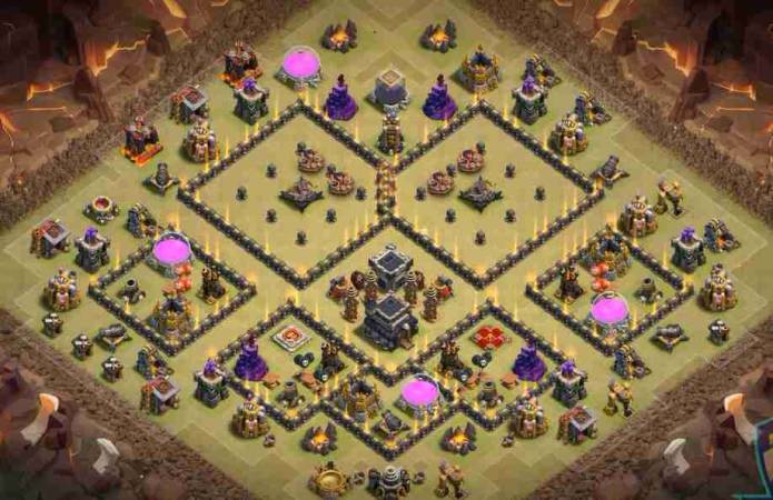 Best TH9 War Base Copy Link