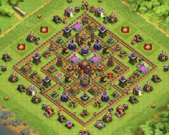 Best Town Hall 10 Hybrid Base With Bomb Tower Copy Link 2023