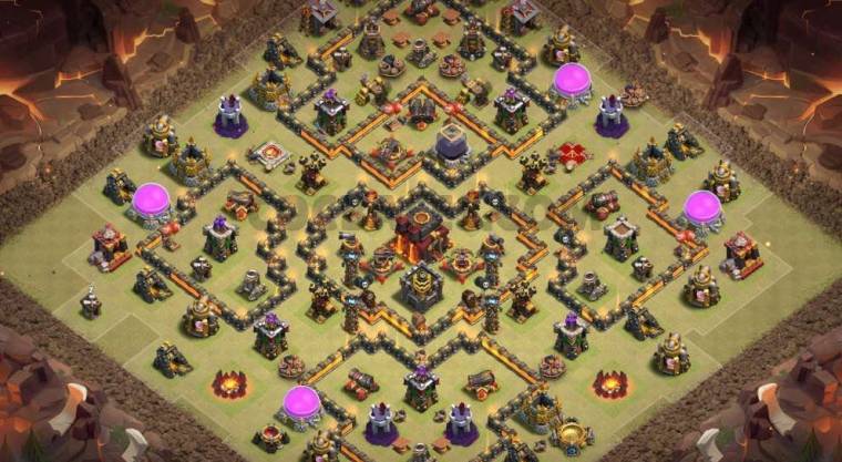 Best Town Hall 10 Trophy Base Link Anti Everything
