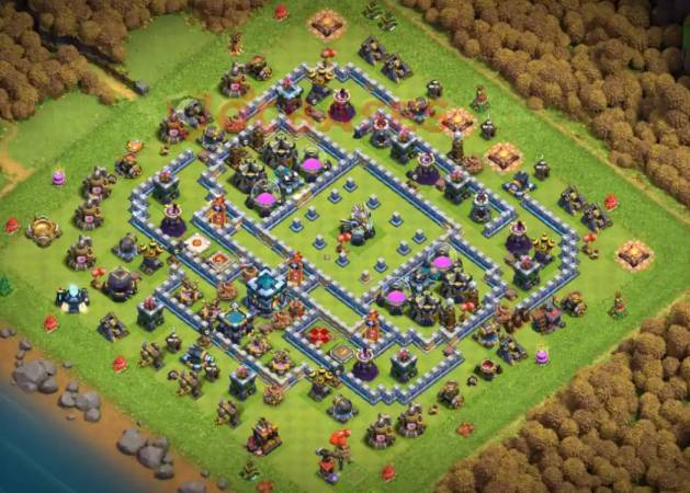 Best Town Hall 13 Base Hybrid Link