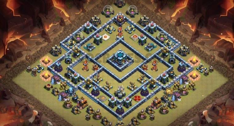 Best Town Hall 13 Trophy Base Link Anti Everything