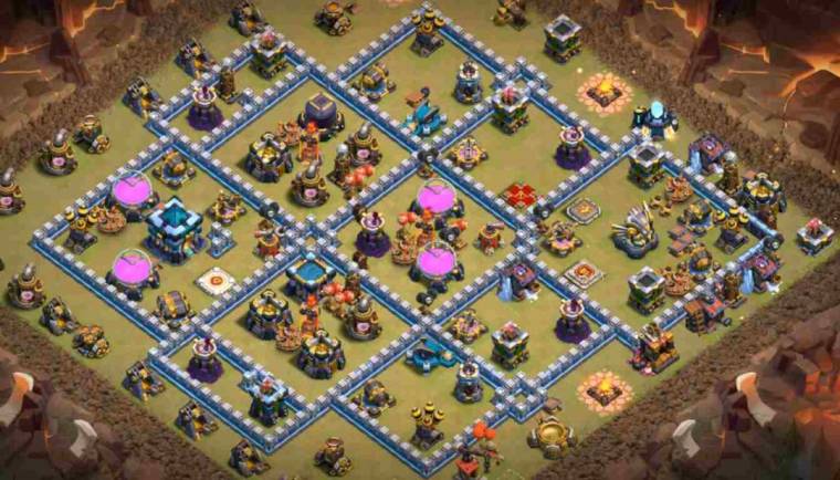 Best Town Hall 13 War Base Defense