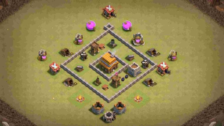 Best-town-hall-4-war-base-link