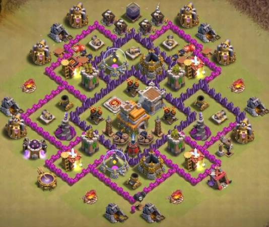 Best Town Hall 7 War Base Anti-Everything