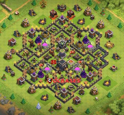 Best Town Hall 9 Defense Base Design