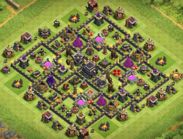 Best Town Hall 9 Hybrid Base Link
