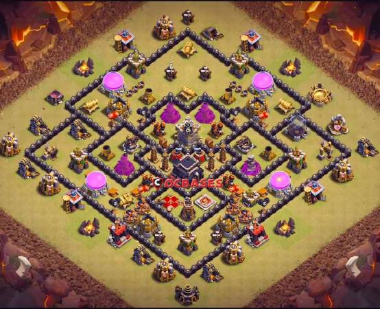 Best Town Hall 9 War Base Anti Everything