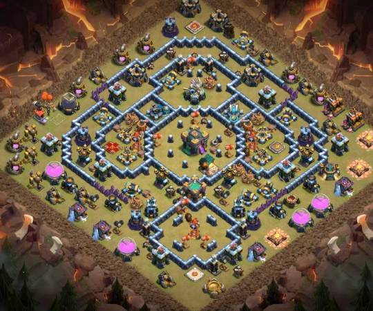 Centralized Town Hall 14 War Design Link