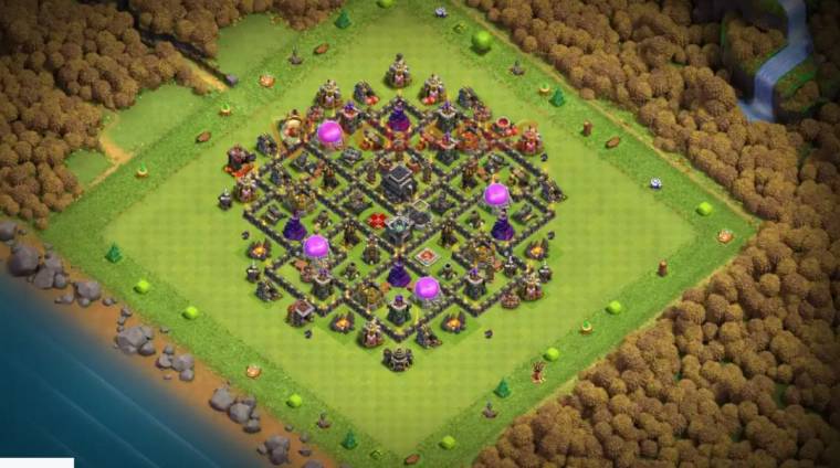 Clan Castle Centralized Level 9 Loot Protection Layout