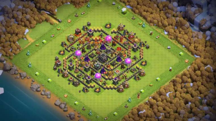 Clan Castle Centralized Level 9 Loot Protection Layout