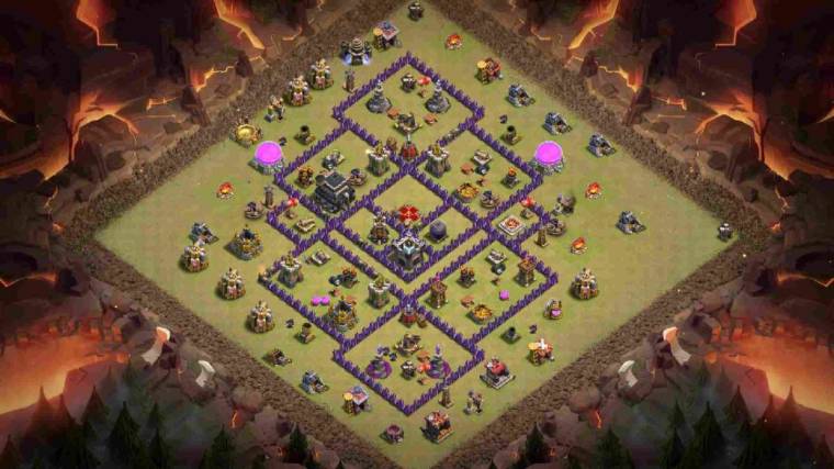 Clan League Village Design For Battle Link