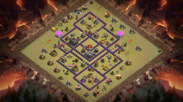 Clan League Village Design For Battle Link