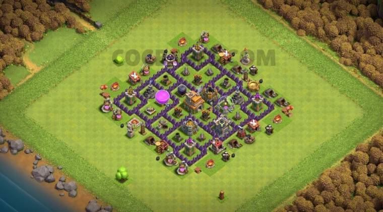 Clash Of Clans Anti 3 Stars Design Town Hall 07