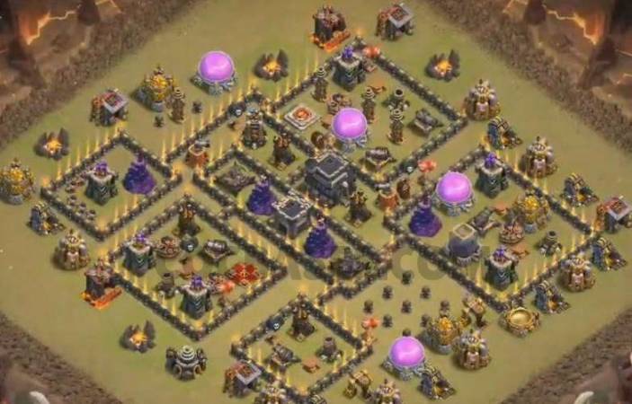 Clash Of Clans Anti 3 Stars Design Town Hall 09 Trophy