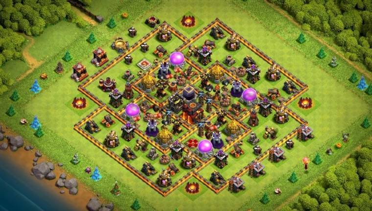 Clash Of Clans Anti 3 Stars Design Town Hall 10 Trophy