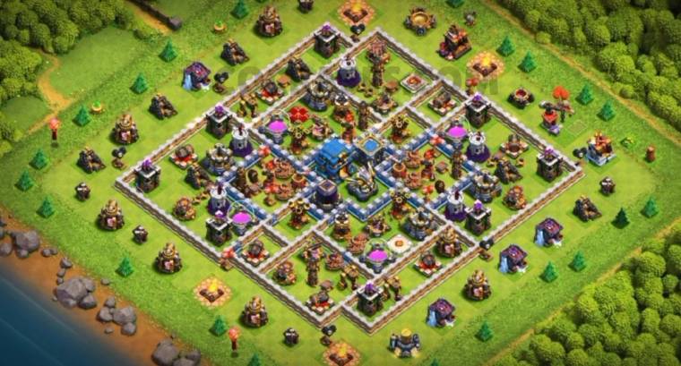 Clash Of Clans Anti 3 Stars Design Town Hall 12 Hybrid