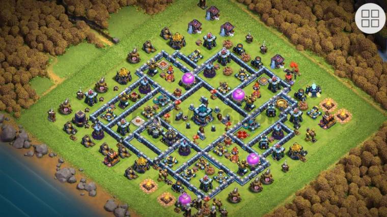 Clash Of Clans Anti 3 Stars Design Town Hall 13