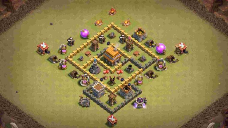 Clash Of Clans Best Trophy Base TH5