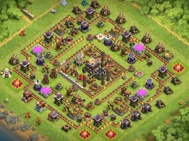Clash Of Clans Level 11 Hybrid Base Link