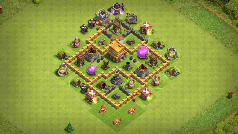 Clash Of Clans Level 5 Loot Protection Design