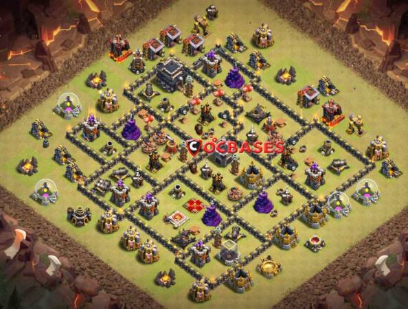 Clash Of Clans Level 9 Anti 3 Star War Base