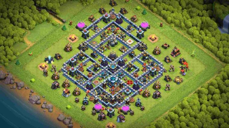 Clash Of Clans Level Thirteen Loot Protection Layout Design Link