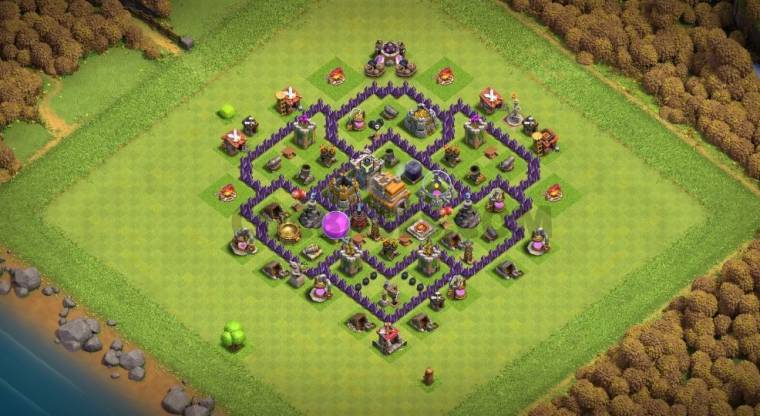 Clash Of Clans TH07 Farming Layout Link