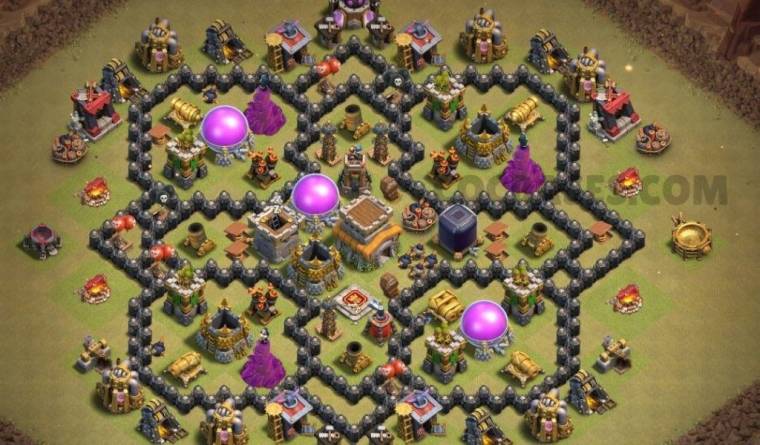 Clash Of Clans TH08 Hybrid Base Link