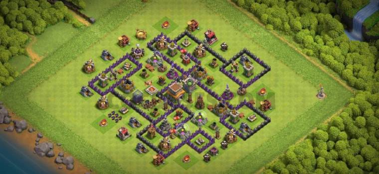 Clash Of Clans TH08 Trophy Base Link