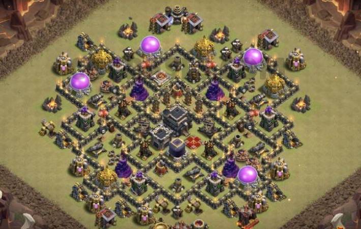 Clash Of Clans TH09 Trophy Base