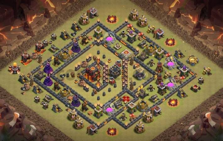 Clash Of Clans TH10 Hybrid Base Link