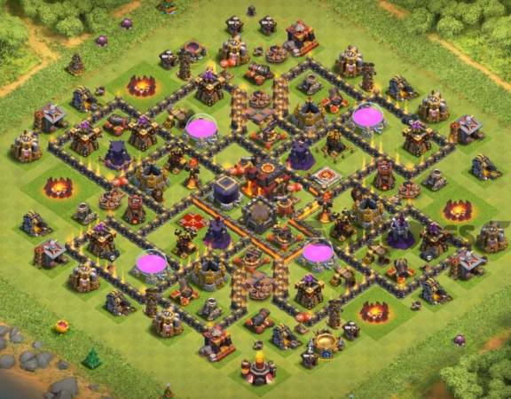Clash Of Clans TH10 Hybrid Base