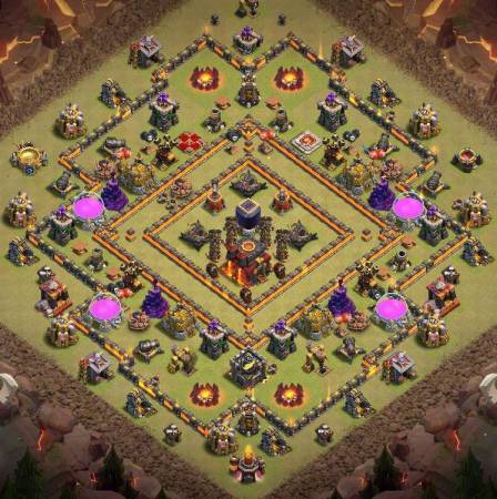 Clash Of Clans TH10 Trophy Base Copy Link
